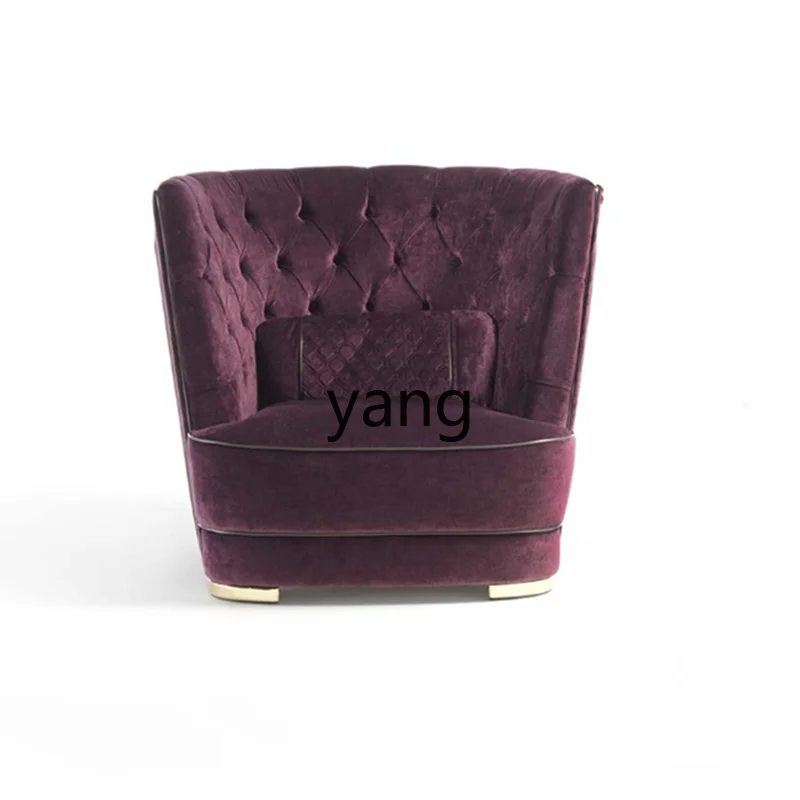 

LT Italian light luxury fabric pull button modern cafe clubhouse reception leisure sofa