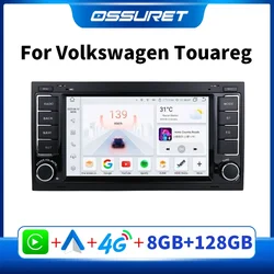 OSSURET-Radio con GPS para coche, reproductor Multimedia con Android, 2Din, DSP, RDS, CarPlay, WiFi, 2004, para VW, Volkswagen, Touareg, Transporter, 2011-7862