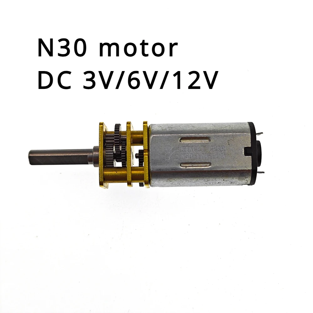 

N30 DC 3V 6V 12V Micro Metal Gear Motor Gear Wheel Gear Motor 15RPM 30RPM 50RPM 60RPM 100RPM 150RPM 200RPM 300RPM 600RPM 1000RPM