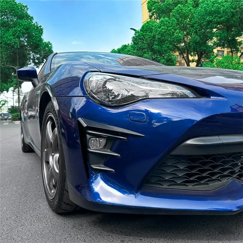 NEW HOT In Stock-For Toyota GT86 2017-2020 Front Bumper Lip Fog Lamp Cover Wind Knife Side Spoiler Diffuser Trim Accessories