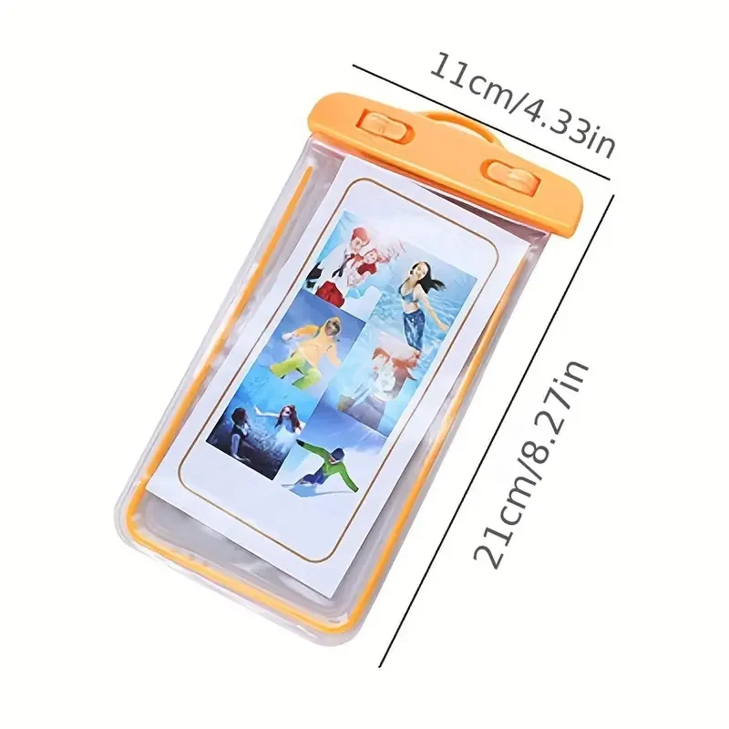 男女兼用防水スマホポーチ、多色展開、雨の日や水泳に最適。