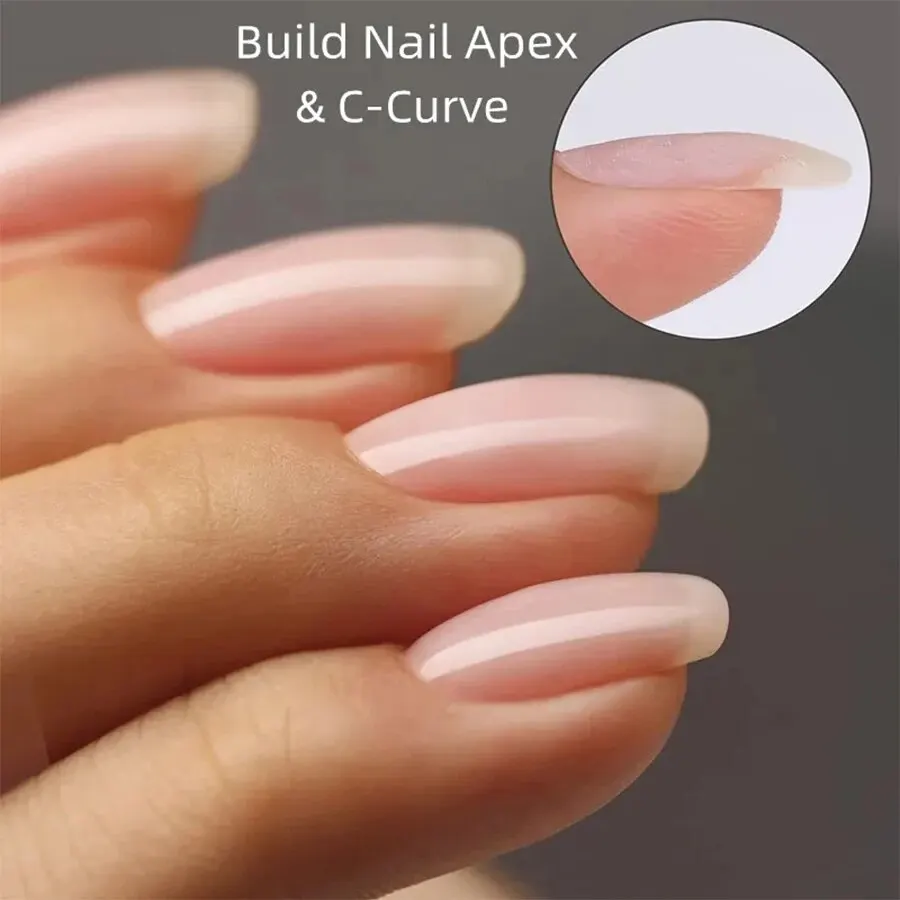 1 pz 10ml Clear Building Nail Gel Nail Polish per rinforzo Gel Extension Gel Base Coat In una bottiglia Soak Off UV LED Gel Nail