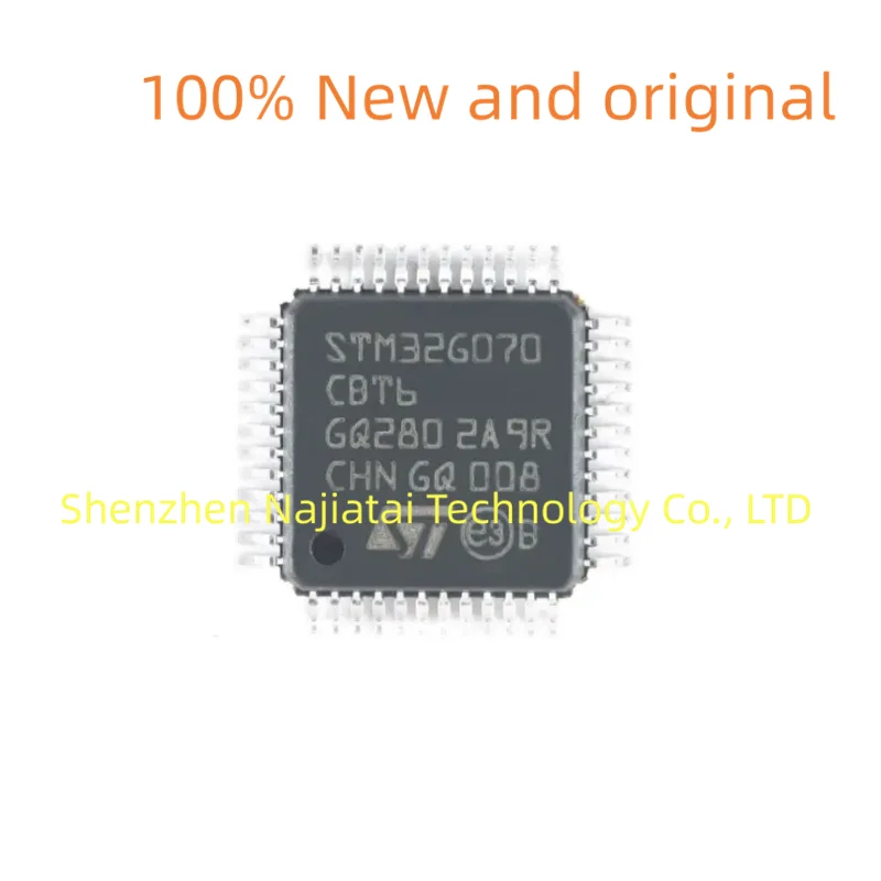 

10 шт./лот, 100% новый оригинальный чип STM32G070CBT6TR STM32G070CBT6 STM32G070 LQFP48 IC