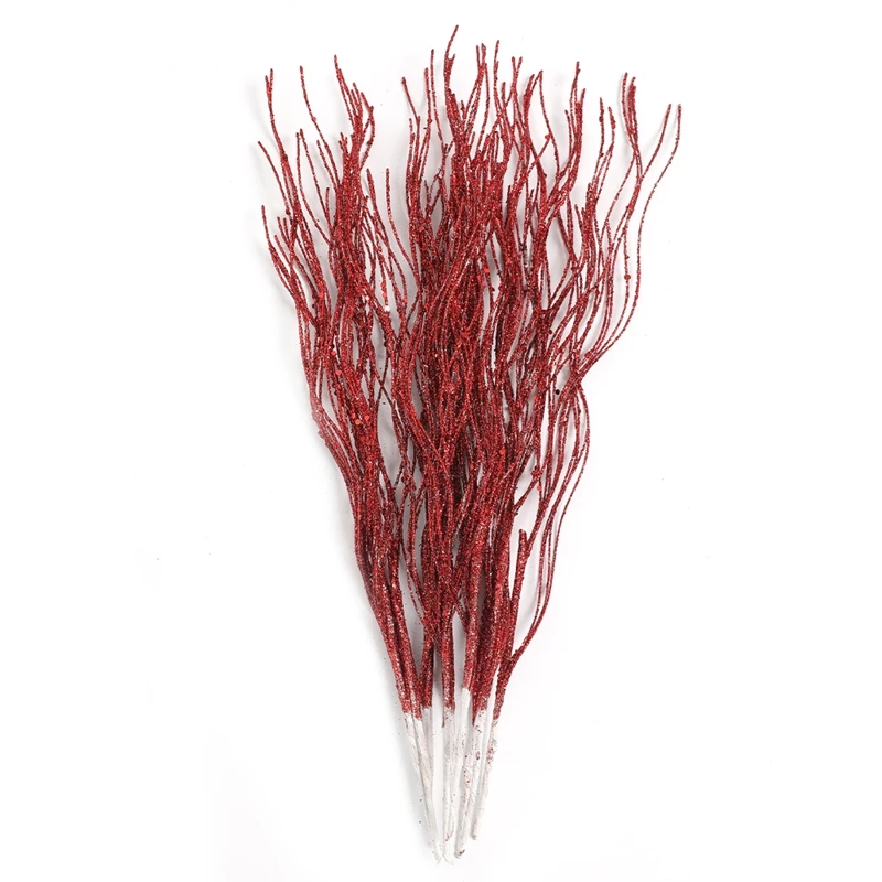 5 Stücke Glitter Künstliche Berry Bouquet Weihnachtsbaum Ornament für Wohnkultur Neujahr 2026 Navidad DIY Kranz Geschenke Zubehör – Detail 11