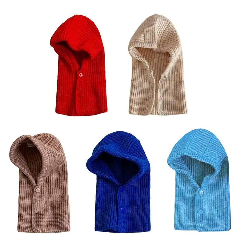 العصرية بلون محبوك قبعة سميكة الدافئة الطفل سدادات حماية الأذن قبعة قطعة واحدة المتكاملة الغزل متماسكة إيرفلاب قبعة الأطفال #1