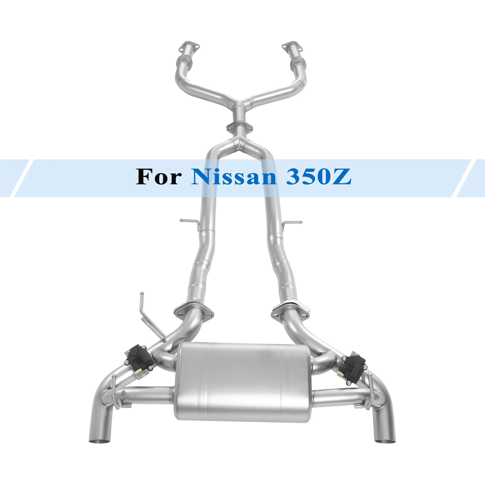 

Exhaust System for Nissan 350Z 3.5L Performance Muffler with Electronic Vacuum Valve Remote Control Custom Exhaust Keys Included