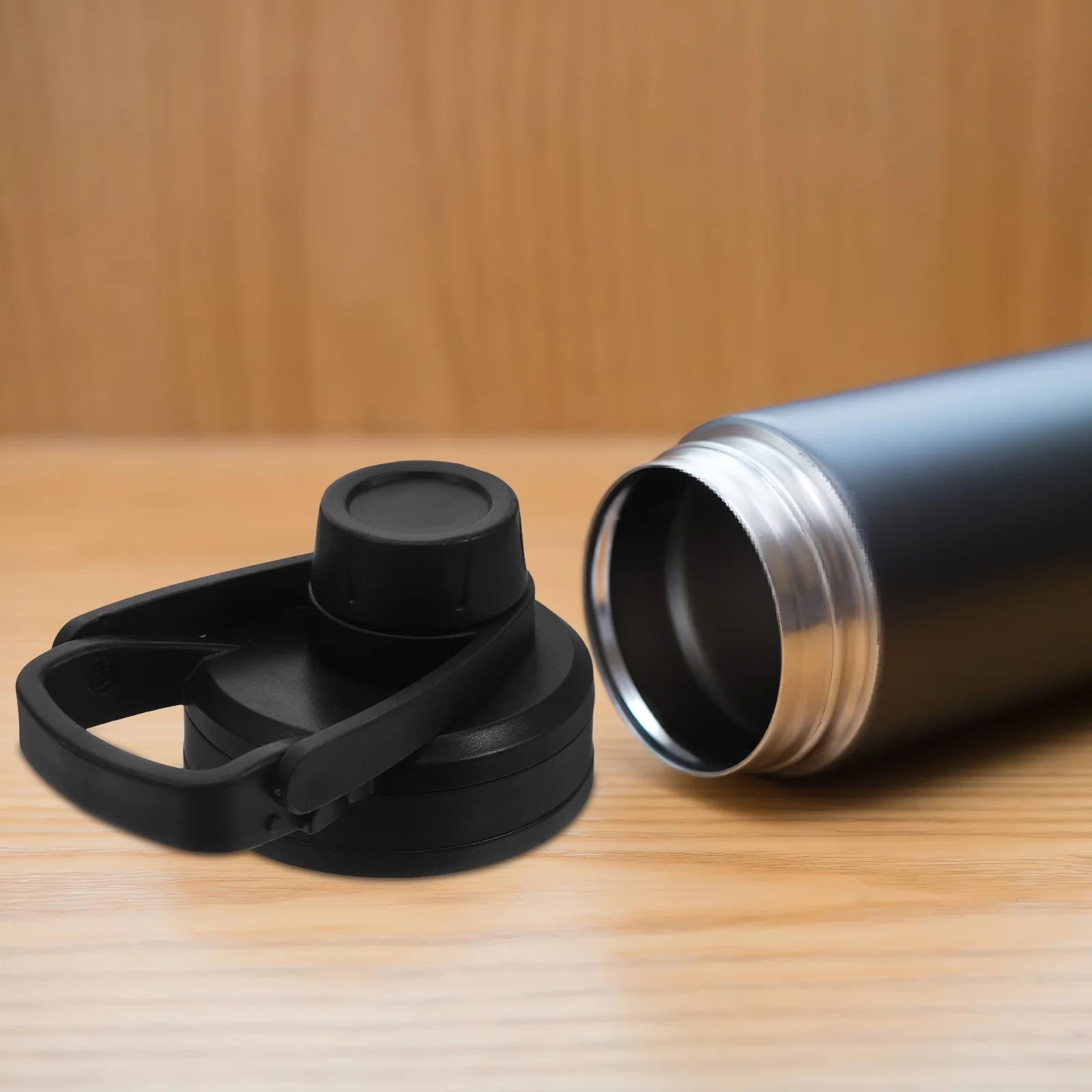 

2Pcs Spill Proof Bottle Lid Wide Mouth Insulated Tumbler Leakproof Spout Cap Replacement for Sports Travel Office