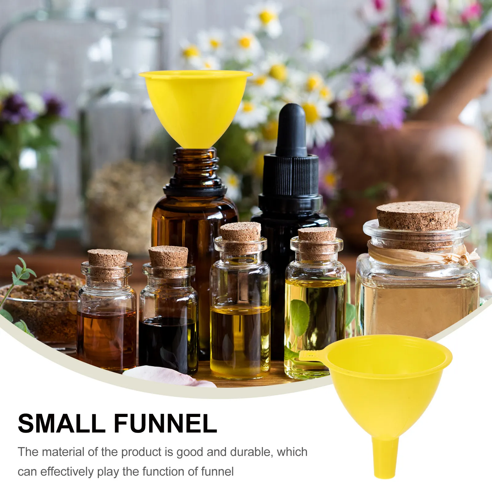 

20Pcs Small Plastic Funnel 6.5cm Thickened Lightweight Funnel for Liquid Filling Kitchen Narrow Bottle