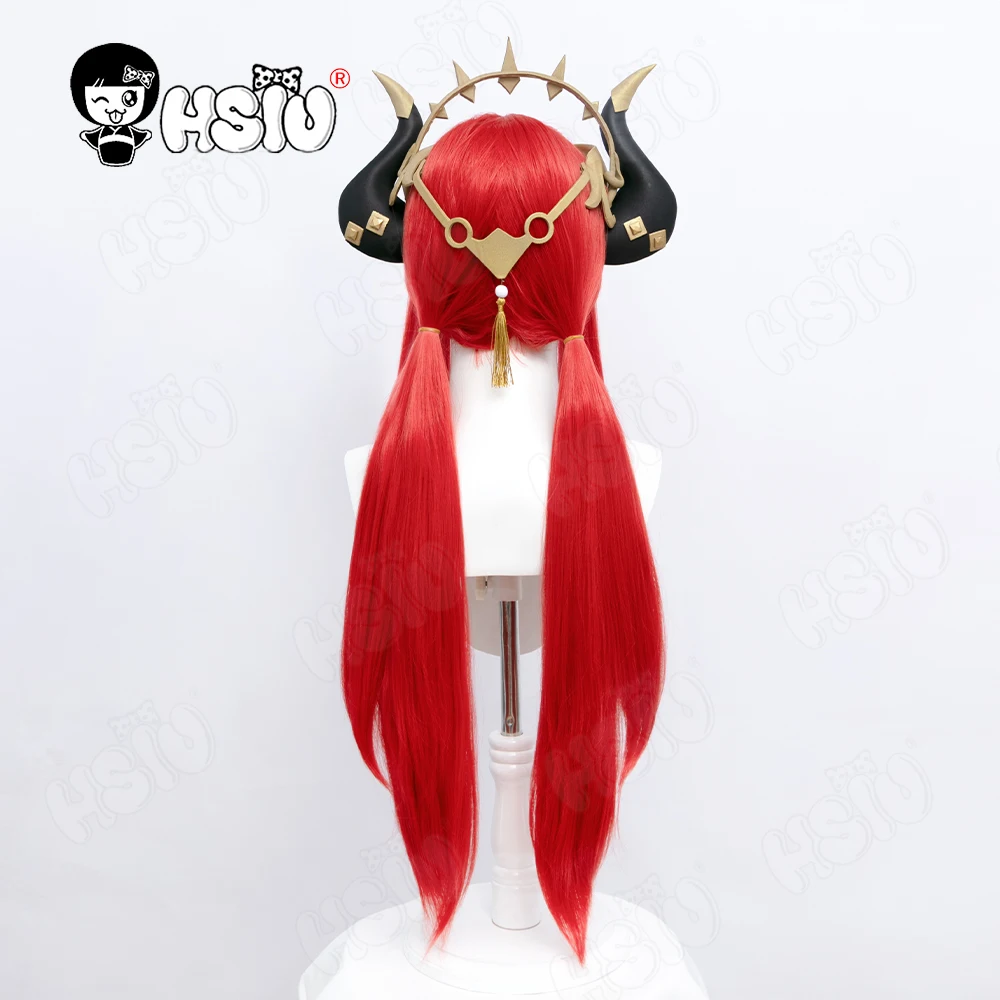 Nilou Cosplay Wig Fiber synthetic wig Game Genshin Impact Cosplay HSIU red long wig+Free wig Cap Genshin Impact wig image 5