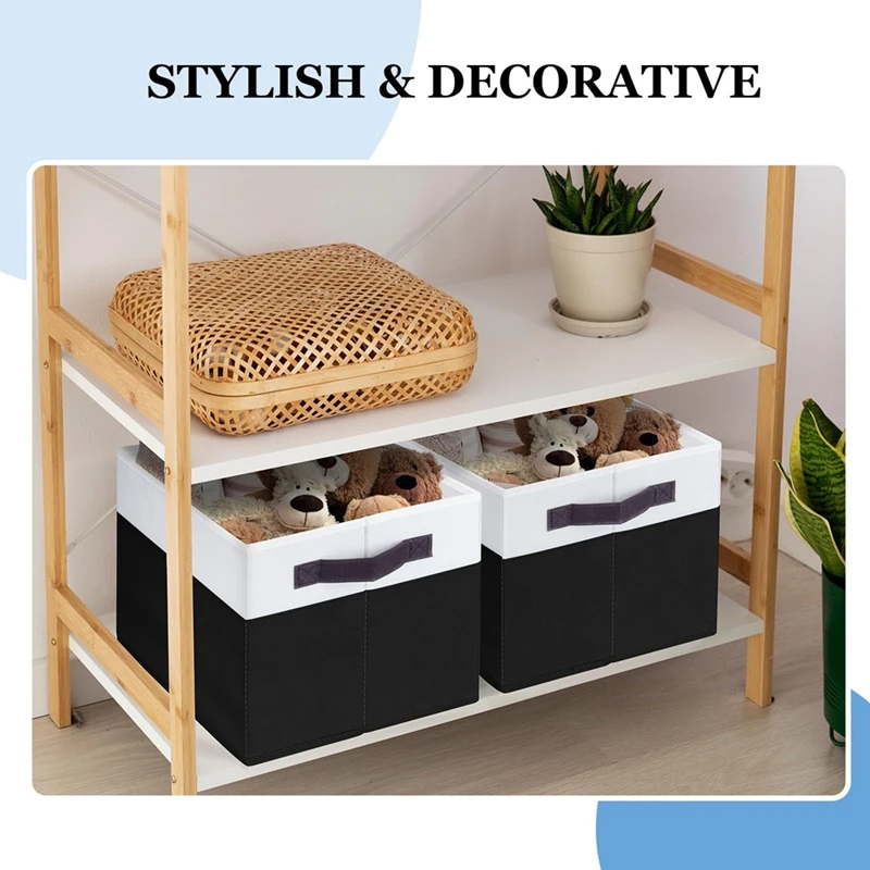 

Wardrobe Storage Basket Folding Fabric Bathroom Organizer Handle/Laundry Organizer