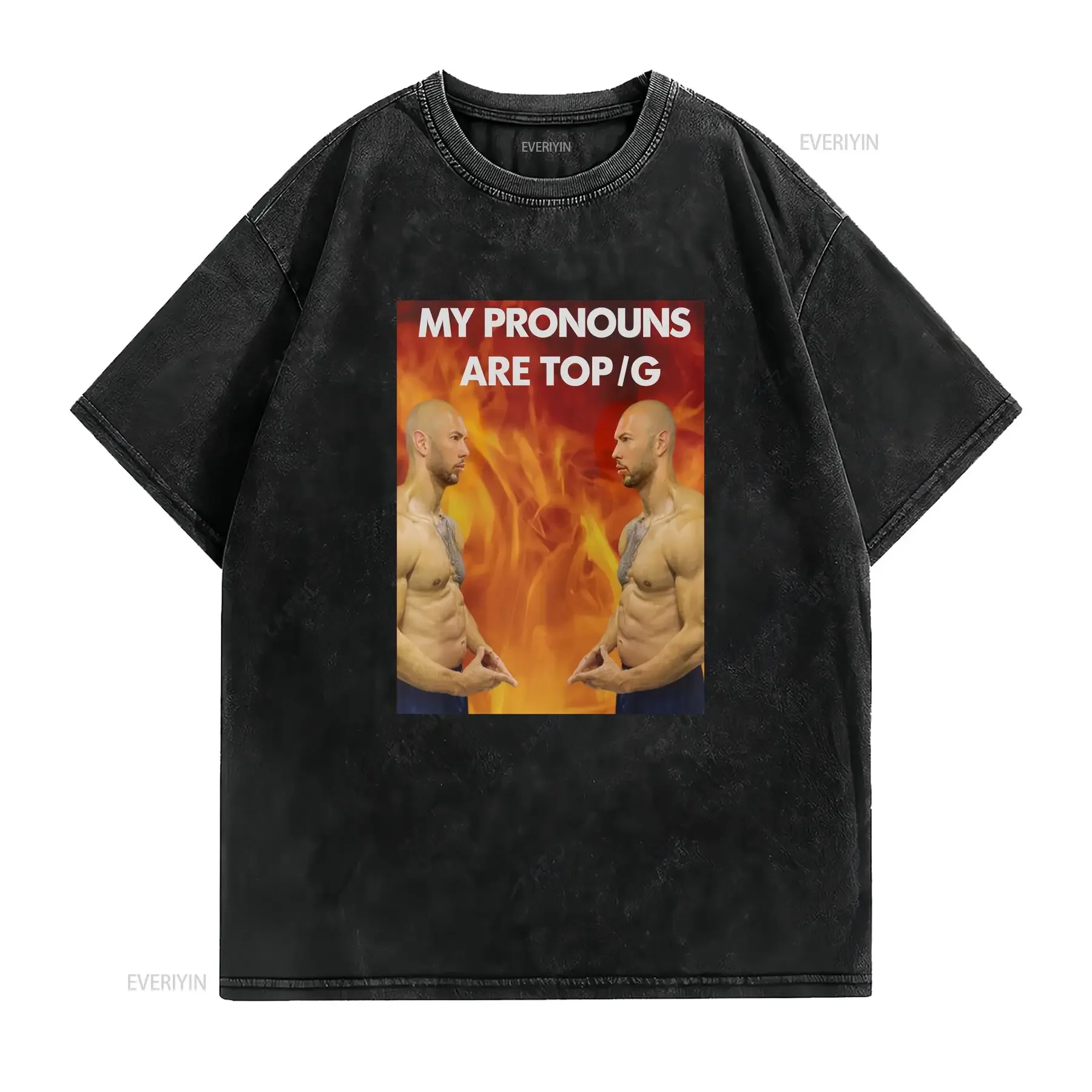 Top G T Shirt Andrew Tate vintage Washed fashion Slightly Versatile Stretched Soft Comfortable Stylish Breathable graphic