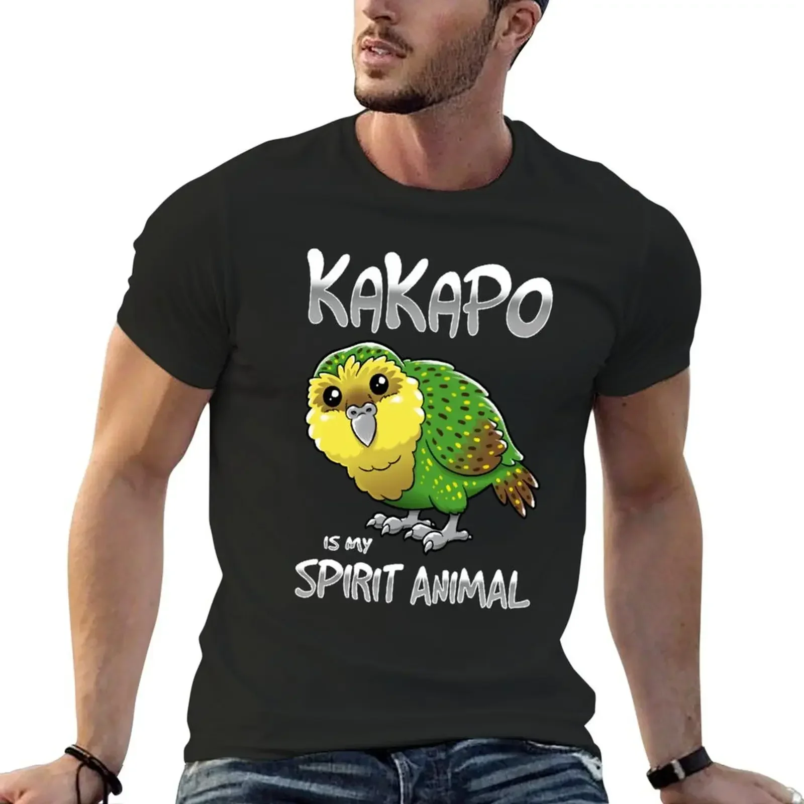 

Kakapo Geist Tier T-Shirt quick drying sports fans designer shirts sweat heavyweight t shirts for men