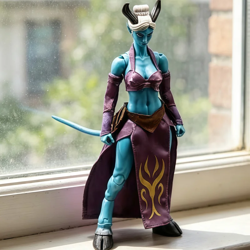Figura de acción de anime Lazy Studio Oak Town Green Haired Berelia Black Horn Uru Black Horn, adorno coleccionable de la serie, regalo