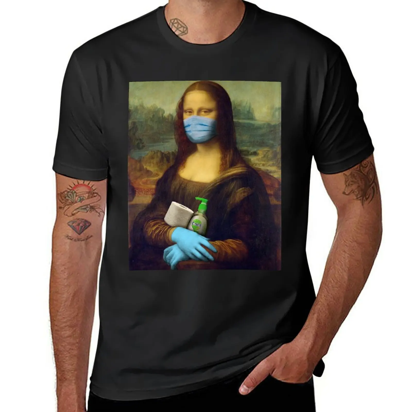 2020 Mona Lisa T-Shirt funnys cute tops quick-drying mens clothes