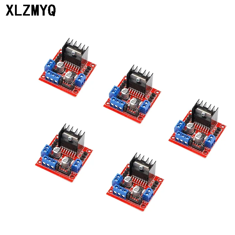 5szt L298N Moduł sterownika silnika DC L298N Silnik krokowy Inteligentny robot samochodowy Płytka prototypowa Peltier Wysoka moc L298 Płytka sterownika silnika DC
