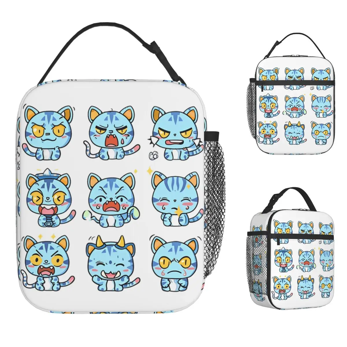 

Kpop Demon Hunters Kawaii Anime Tiger Lunch Bag Vintage Lunch Box Women Office Portable Cooler Bag Oxford Designer Lunch Bags