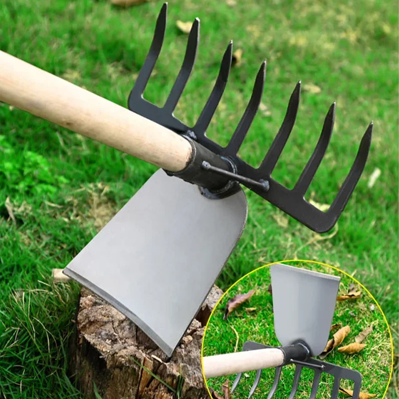 Agricultural Hoes Handheld Rake Hoe Weeding Rake Planting Vegetable Farm Garden Agriculture Weeding Accessories  Handheld Weed
