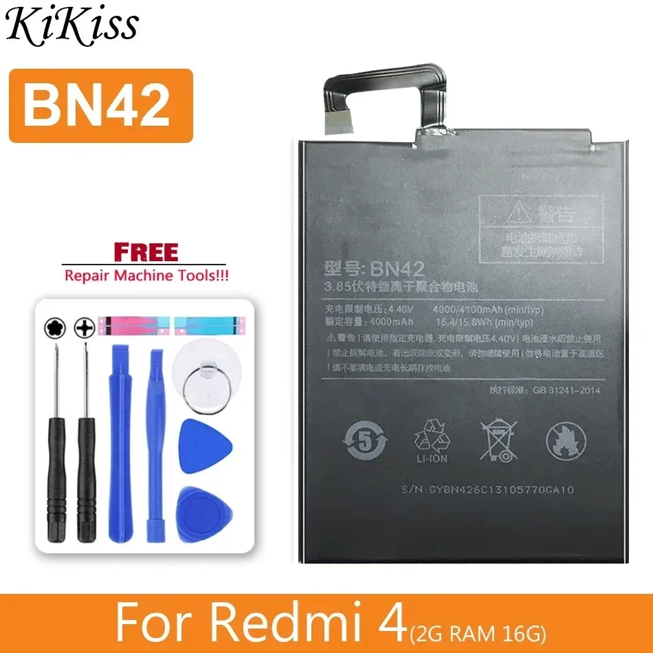 Battery For Xiaomi Redmi 3 3S 3X 4 4A 4X 5A 5 Plus Pro Prime BM47 BM4A BN30 BN34 BN35 BN40 BN42 BN44