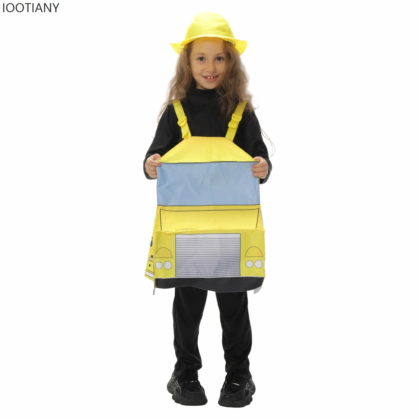 IOOTIANY Children's Funny Engineering Car Engineer Halloween Role Play Costume Boys And Girls Stage Party Performance Costume