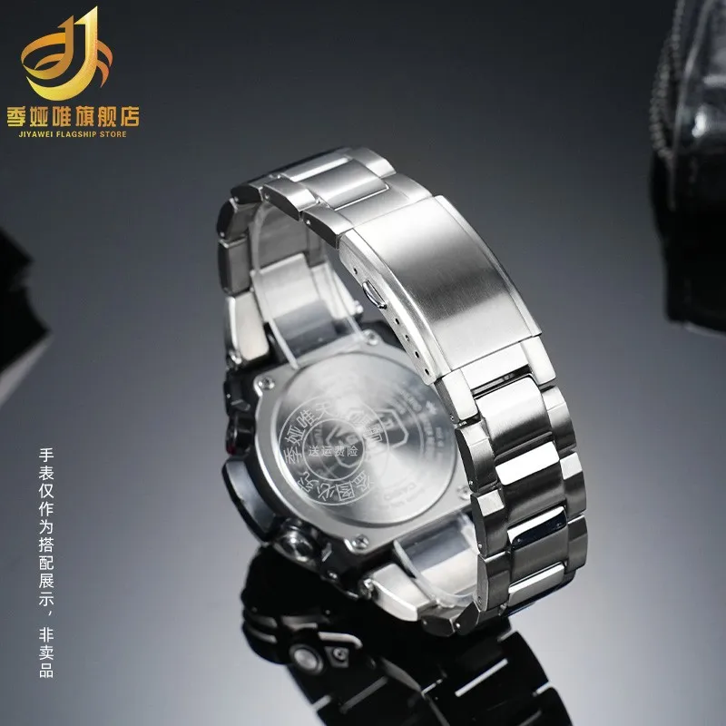 حزام ساعة من الفولاذ المقاوم للصدأ لساعة كاسيو جي شوك GST-210/410/W100/S110 GST-400G للرجال سوار ساعة معدني معصمه إكسسوارات سوار