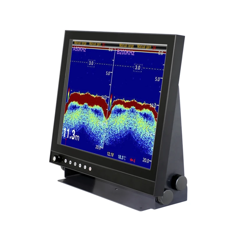 HM-2619 19 Inch Screen GPS radar Sonar Echo Sounder Fish Finder Monitor Display Marine Electronics Navigation Communication