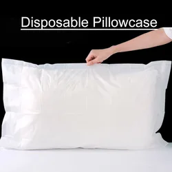 Free Shipping  Non-woven fabric Breathable Comfortab Disposable Pillowcase for Beauty Salon Hotel Travel Outdoor pack of 100