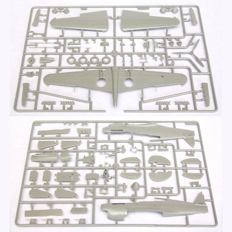 Trumpeter Plastic Assembled Scale Model Kit TP02807 Curtiss P-40B Warhawk (Tomahawk IIA) 1/48