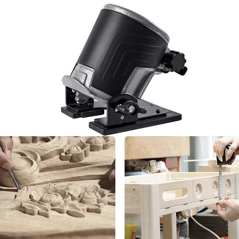 65mm Plunge Router Base Dust Cover Milling Cutter Base Trimming Machine Bakelite Stand Woodworking Slotting Dropship