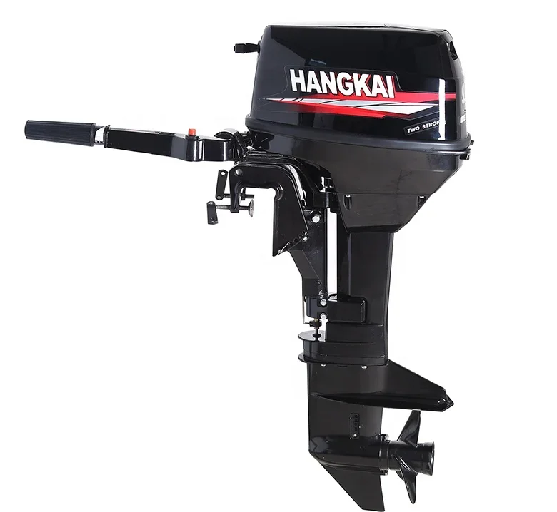 New HANGKAI 9.8hp 2 Stroke 2 Cylinders Petrol Outboard Engine Boat Motors For Sale