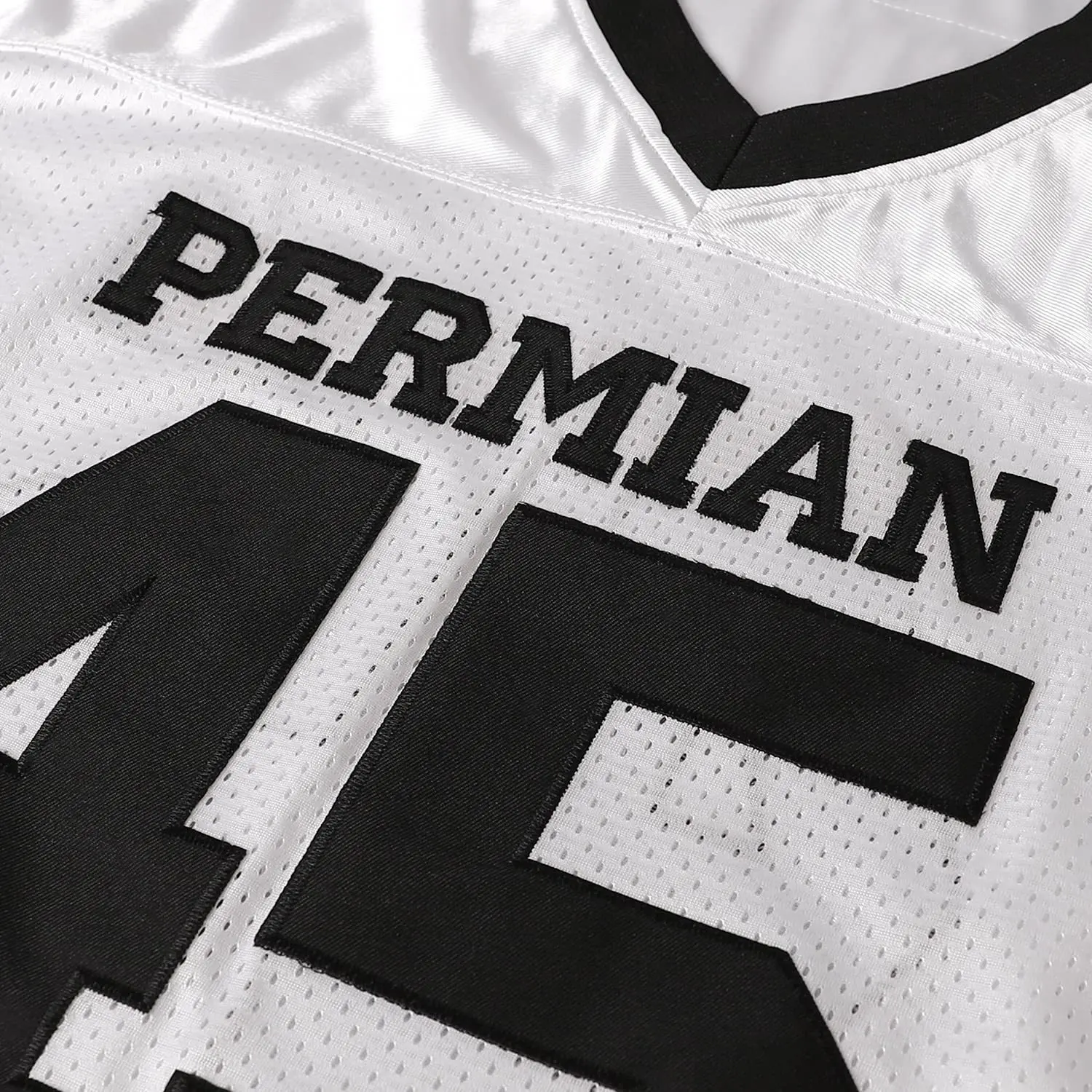 Men's 45 Letter Embroidered American Football Jersey V-Neck Loose Breathable Classic Retro Mesh Shirts For Adults Soccer Uniform image 6