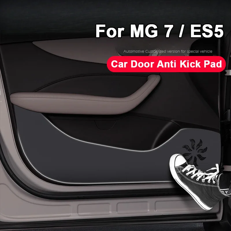 

Для MG 07 ES5 2022-2025 2026, защитная накладка на дверь автомобиля, боковой коврик, наклейки, кожаный стиль интерьера, аксессуары для интерьера