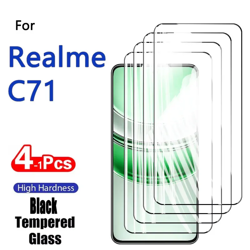 1-4 قطعة حامي الشاشة ل Realme C71 C 71 6.67 "الزجاج المقسى كريستال 9H عالية الألومنيوم المضادة للخدش بصمة صديقة #2