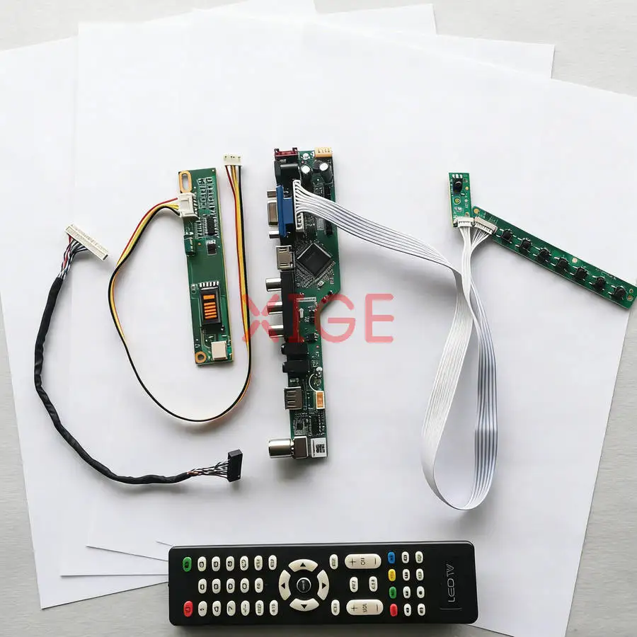 

Комплект платы контроллера экрана QD14XL20 QD14XL19 QD14XL07 QD14XL12 для самостоятельной сборки, 30-контактный LVDS, 1024x768, USB+AV+VGA+HDMI, 1024*768, 1CCFL