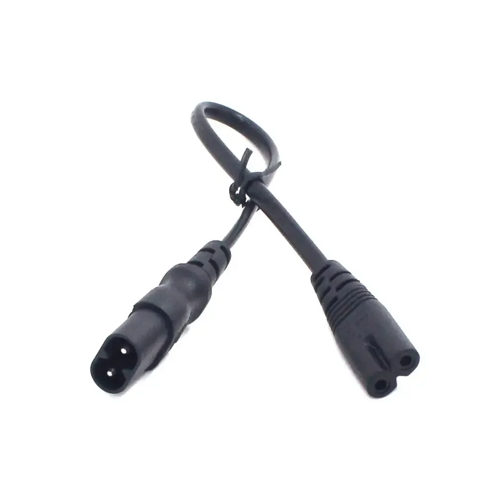 Korte 30 Cm IEC320 C7 Om C8 Verlengsnoeren, C8-C7 Iec Jumper Kabel Met Swith, man-vrouw 2PIN Power Line, H03VVH2-F 2x0.75mm