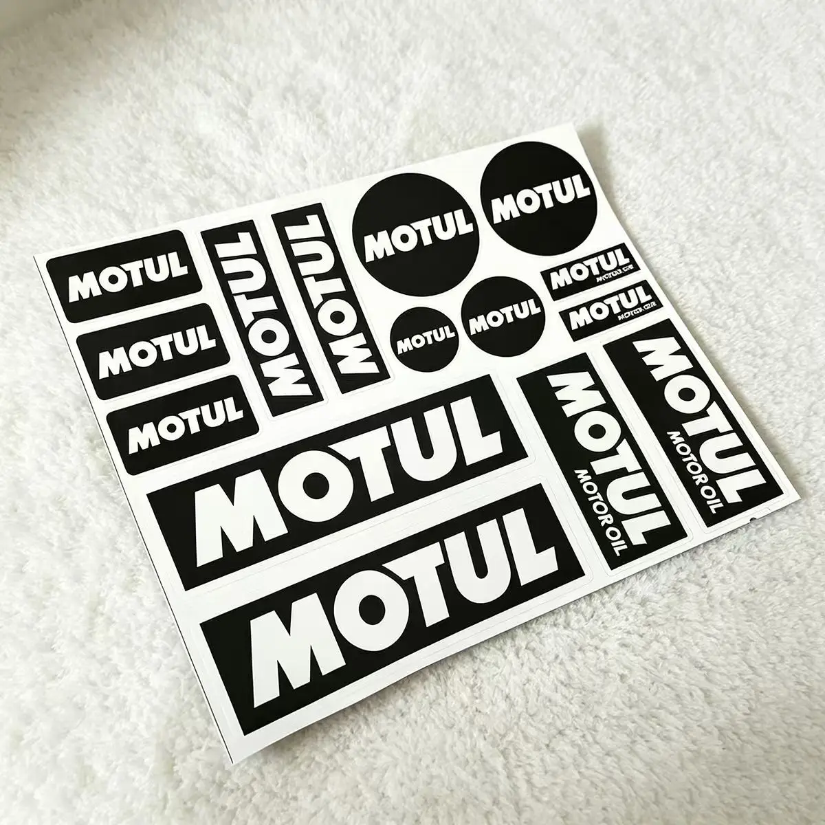 Reflective MOTUL Sticker Motorcycle Tank Helmet Bike Car Decal Kit for Yamaha Honda Suzuki Kawasaki Ktm Ducati