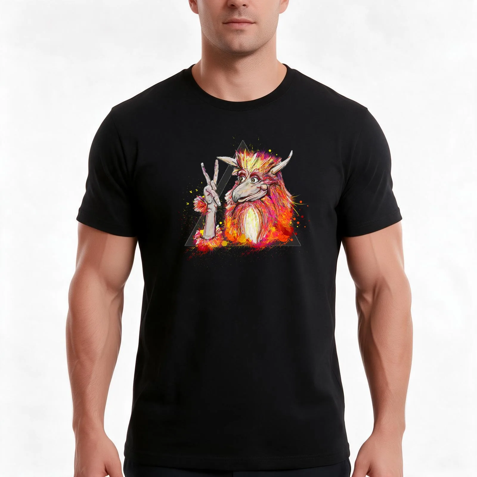Peace of the Firey T-Shirt, Summer Casual Cotton Tee, Oversized Streetwear Tops, Vintage Graphic Print, Loose Fit Short Sleeve