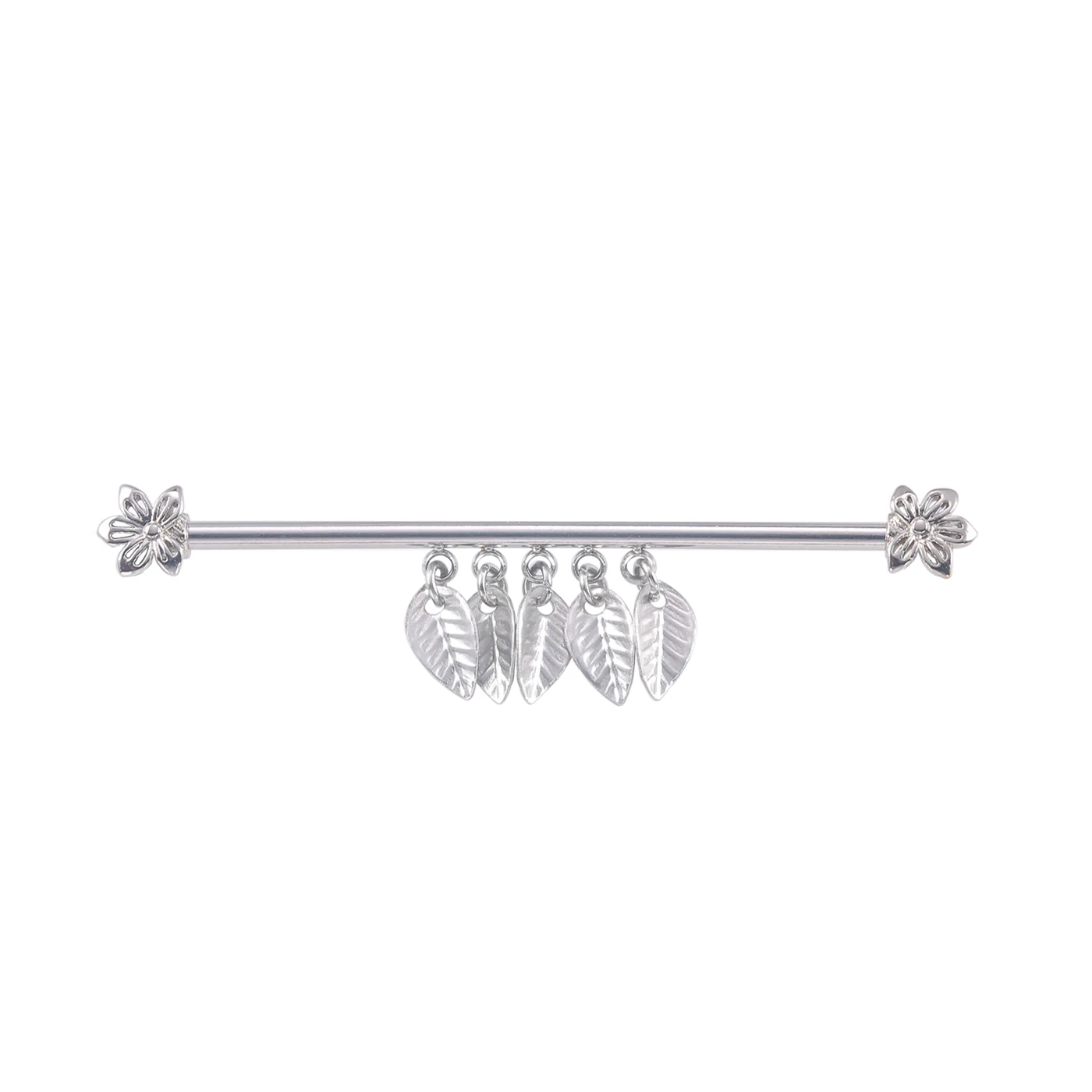 

JHJT 14 г лист промышленный пирсинг штанги из нержавеющей стали промышленный стержень серьги для хряща уши украшения для тела