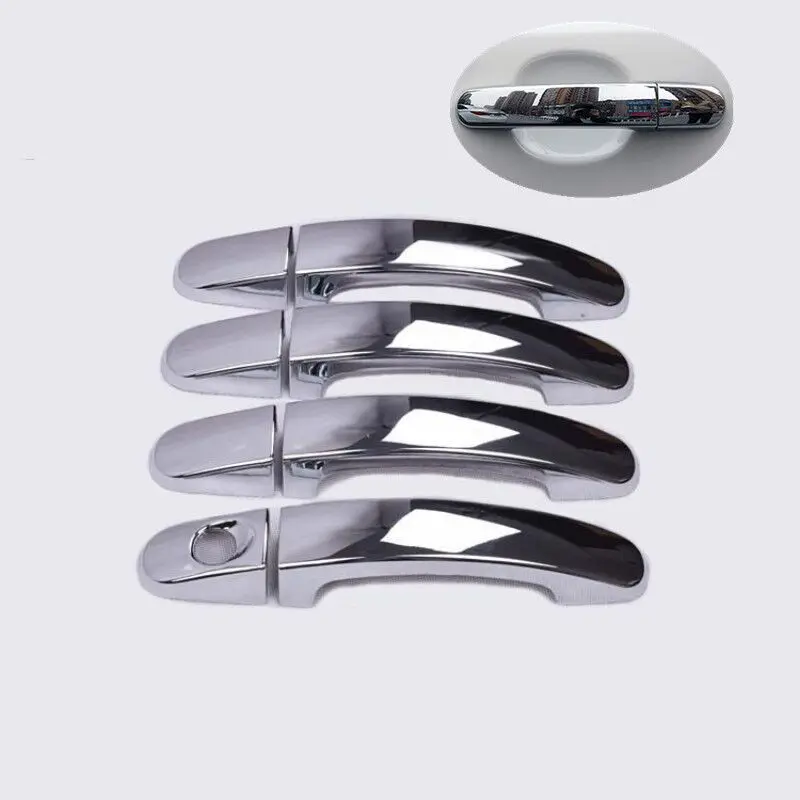 FUNDUOO For Ford S-MAX 2007 2008 2009 2010 2011 2012 SMAX  New Chrome Car Door Handle Cover Trim Car Styling Accessories