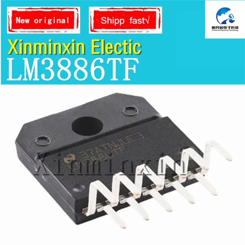 1PCS/LOT LM3886TF LM3876TF TO-220-11 Stereo Class AB Amplifier IC Chip New  Original In Stock Serial No:XMX2024