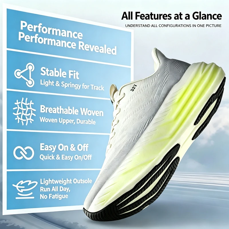 Running Shoes for Men Breathable Lightweight Cushioned Non Slip Sneakers Wear Resistant Athletic Jogging Walking Gym Shoes
