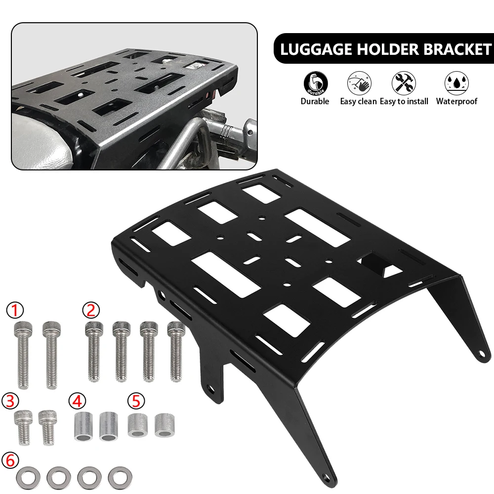 2024 For Suzuki DR650 DR 650 dr650 Motorcycle Rear Luggage Rack Cargo Rack Support Shelf Holder Bracket 1990-2020 2021 2022 2023