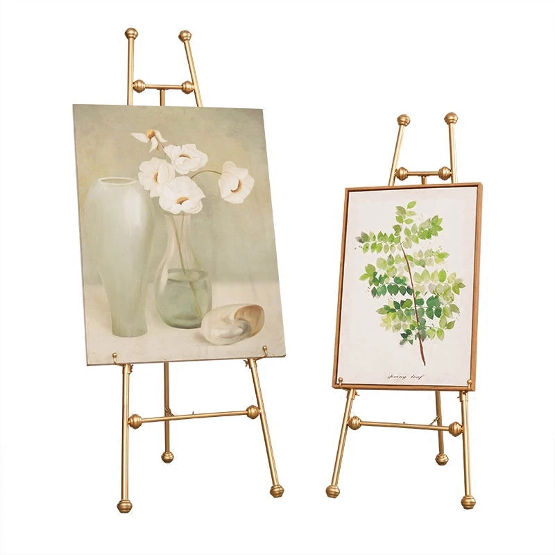 Iron Easel Stand European Style Caballete Wedding Party Picture Frame Stand De Pintura Advertisement Photo Poster Display Stand