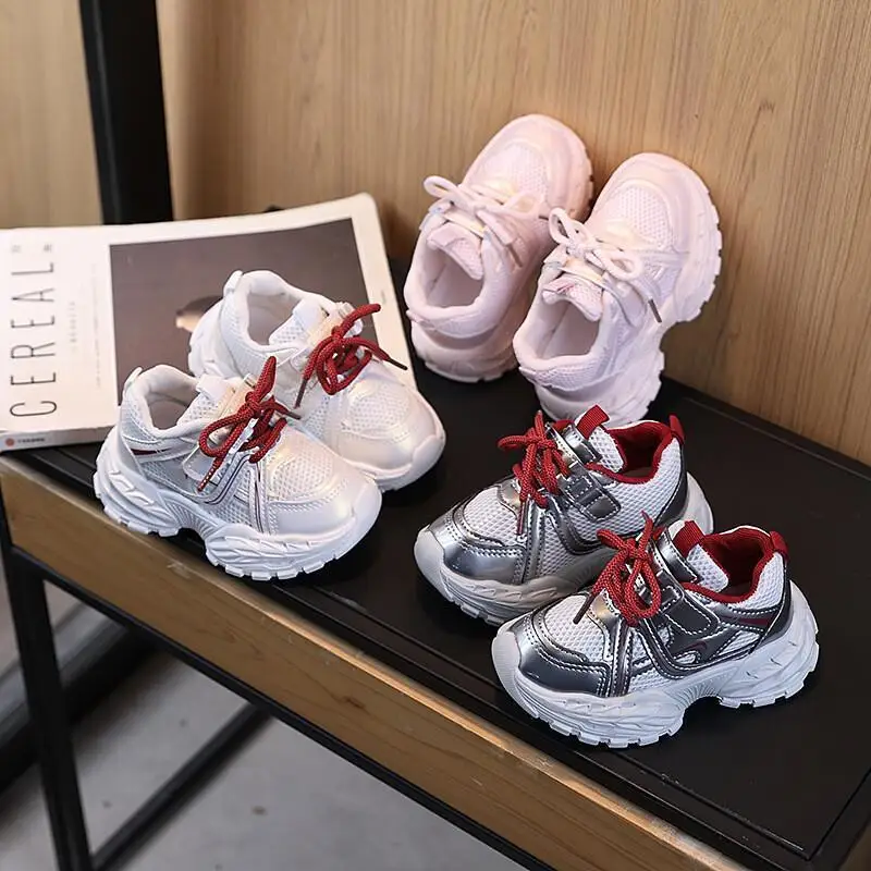 

Kawaii повседневная обувь, модная детская обувь, новая детская спортивная обувь с двойной сеткой, дышащая Eva, легкая подошва для девочек 1, 6 лет, школа