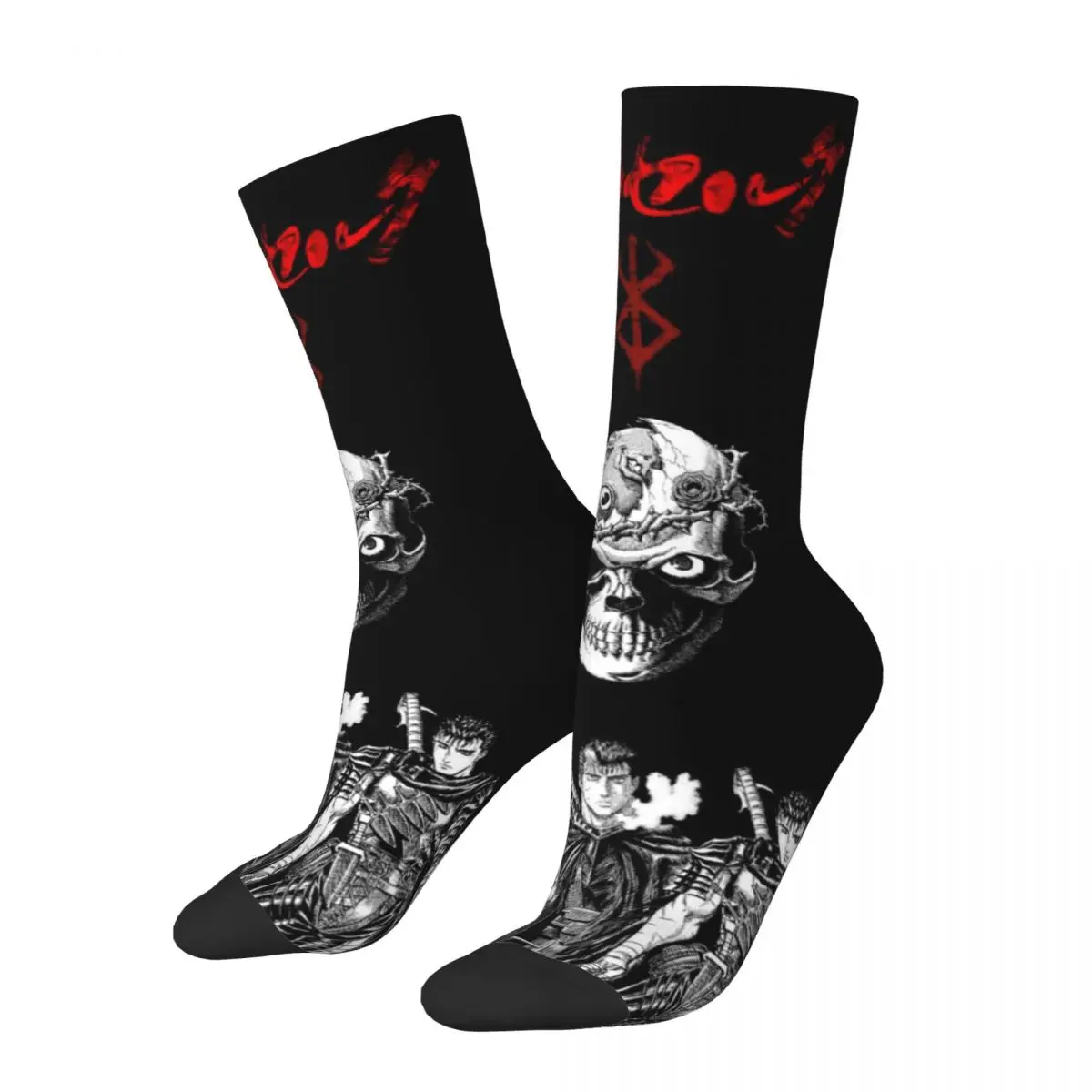 Japan Anime Berserk Guts Theme All Season Socks Product for Female Male Non-slip Printing Socks