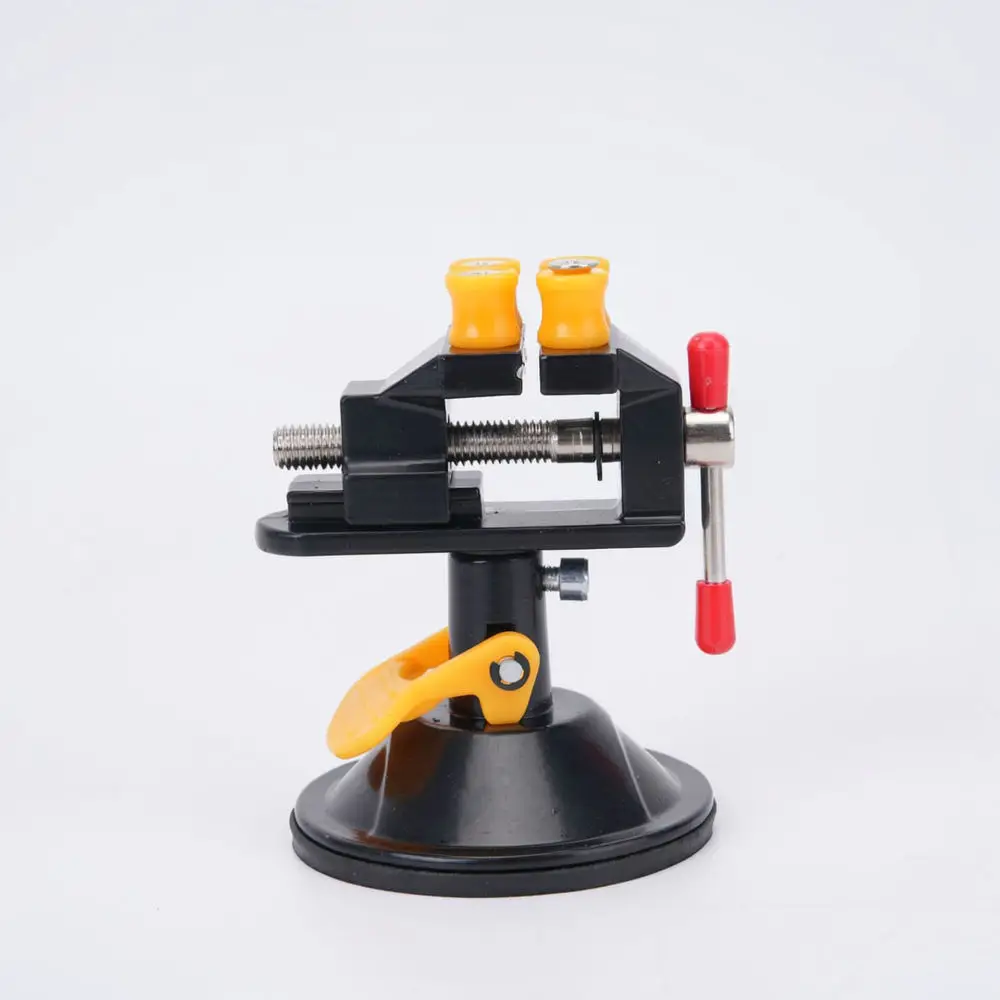 Multi Purpose Suction Cup Vise Rotary Table Clamp Aluminum Alloy Tool For Precision Crafting Hobbyist Repair Bench