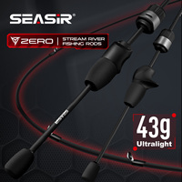 Seasir Zero 43g Fishing Rod BFS Ultralight  Carbon Fiber 1.53M UL Lure Weight 1.5-6G 2 Sections Stream River Fishing Rods