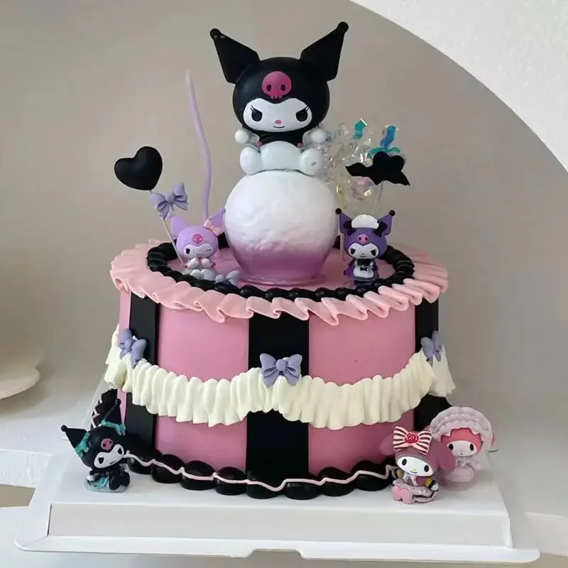 

Sanrio фигурки серии мечты трендовые красивые мелодии Kuromi Kawaii украшения для торта на день рождения