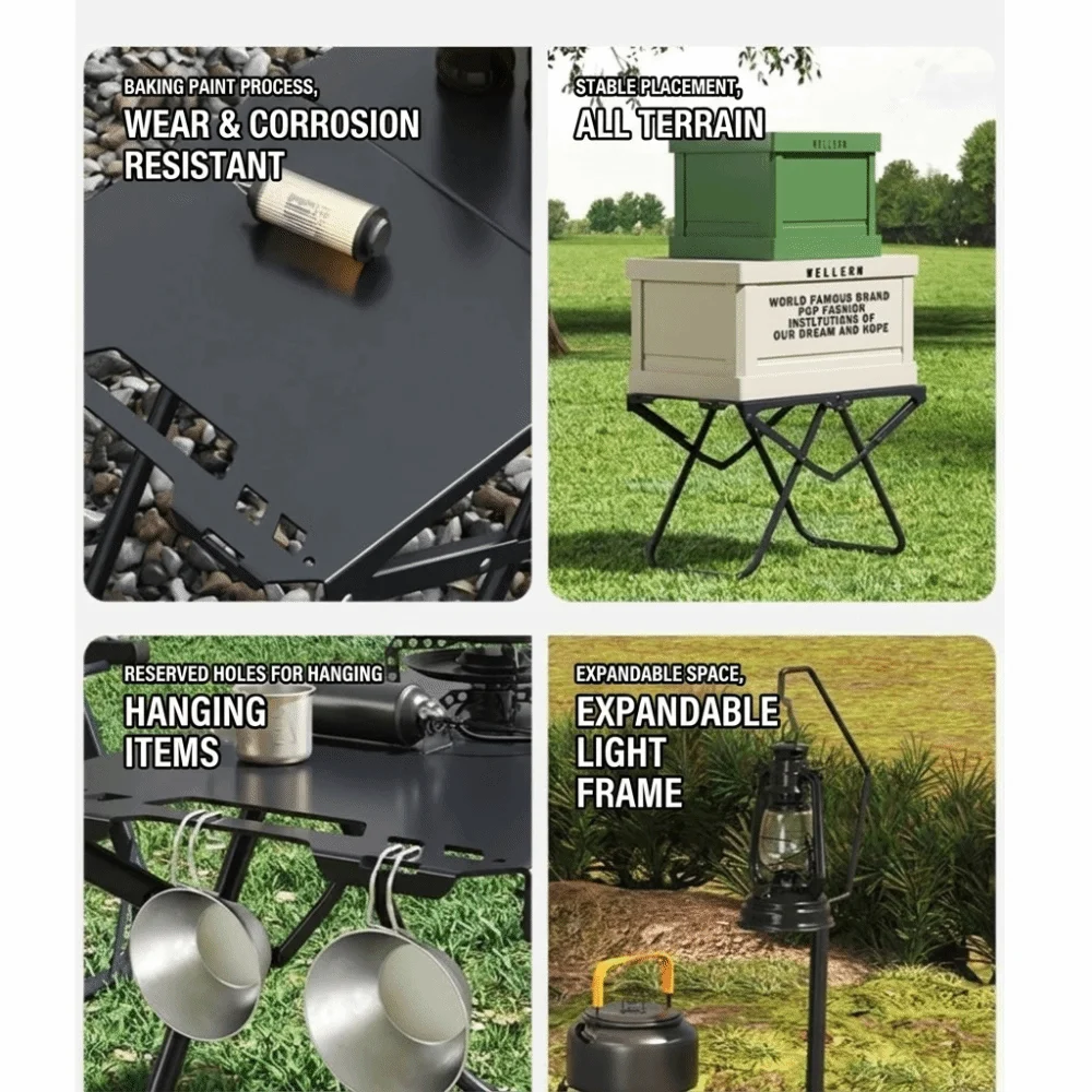 Lightweight Folding Camping Table Compact Multipurpose Portable Table Durable Thickened Outdoor Folding Table Outdoor Camping