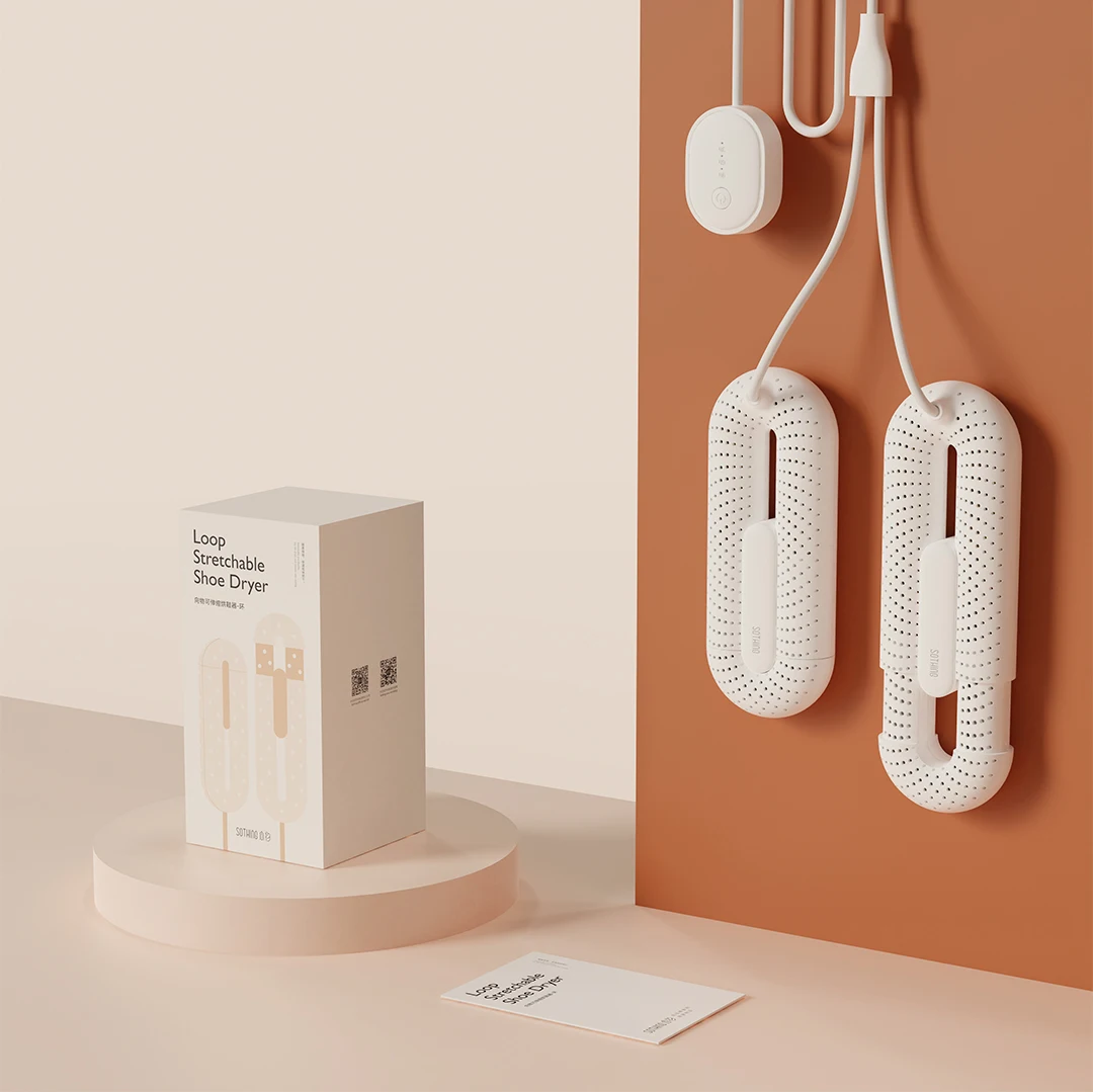 Xiaomi-secador de zapatos estirable sothing loop, calentador inteligente portátil, desodorización de ozono, temporizador retráctil multifunción
