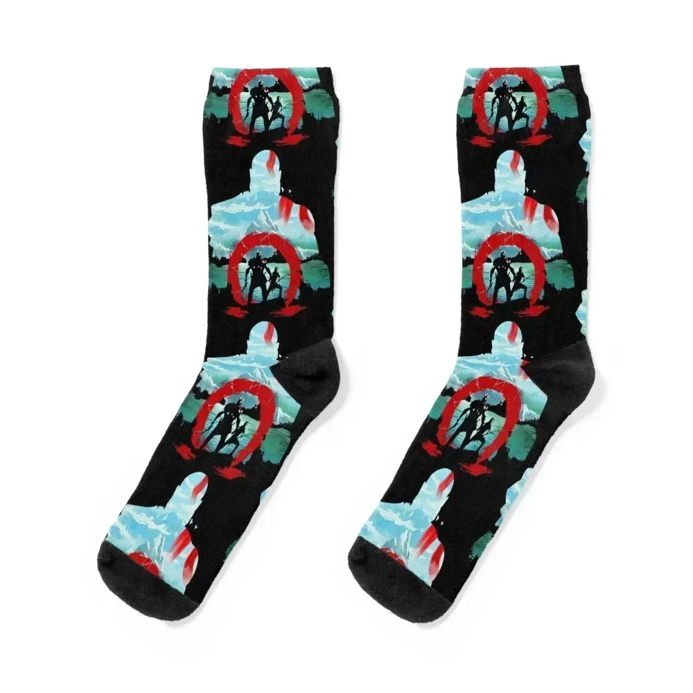 

Father and Son Adventure -Tshirt Socks funny gifts sports and leisure japanese fashion halloween Woman Socks Men's